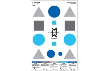 Image of Legion Targets Max Michel Drill Paper Target 100 Pack, 23x35in, 50# White Paper, MAXM-1-100