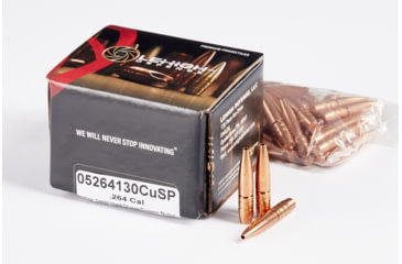 Image of Lehigh Defense .264 Caliber 130 Grain Controlled Chaos Centerfire Rifle Bullets, 50 Rounds, 05264130CuSP