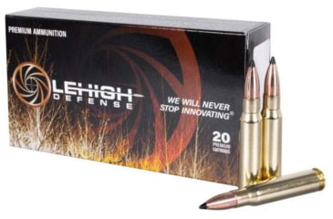 Image of Lehigh Defense .308 Winchester 155 Grain Tipped Extreme Chaos Brass Rifle Ammo, 20 Rounds, LA308-155-TXC