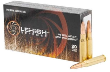 Image of Lehigh Defense .308 Winchester 160 Grain Extreme Chaos Brass Rifle Ammo, 20 Rounds, LA308-160-XC