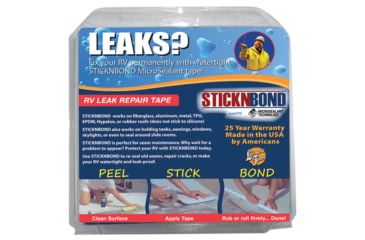 Image of Leisure Time Sticknbond RV Leak Repair Tape Aluminum 4in x 37 Ft., 4in. x 37ft., 60008