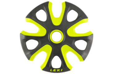 Image of Leki Big Mountain Ski Basket-Black/Neon Yellow