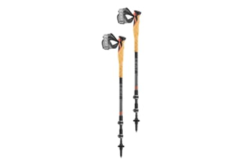 Image of Leki Cross Trail 3 Carbon Trekking Pole, Anthracite/Red, Adjustable 90-125 cm, T65126452