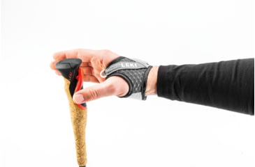 Image of Leki Cross Trail 3 Carbon Trekking Pole, Anthracite/Red, Adjustable 90-125 cm, T65126452