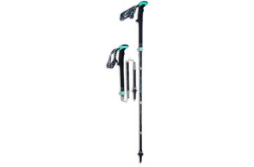 Image of Leki Micro Vario Carbon Lady DSS-Black/Blue-100-120 cm
