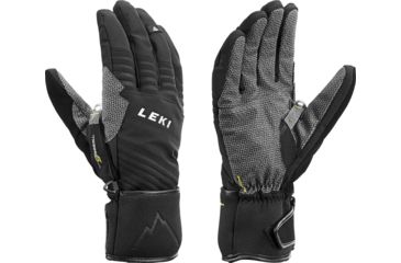 Image of Leki Tour Plus 5 Glove -Black/Lime-Small