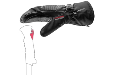 Image of Leki Xplore S Mitt Gloves - Mens, Black, 8, 653840601080