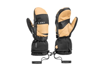 Image of Leki Xplore S Mitt Gloves - Men's, Tan/Black, Extra Large, 643840602100
