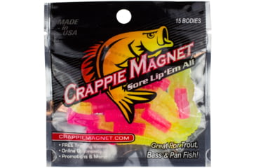Image of Leland Crappie Magnet 15pc Body, Pink And Chartreuse, 87276