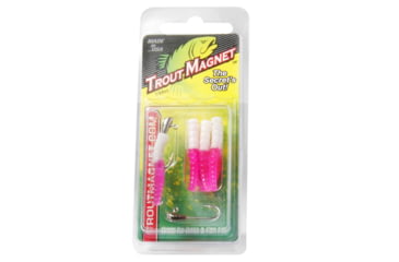 Image of Leland Trout Magnet 9pc. Pack, 7 Bodies and 2-1/64 oz Size 8 Jigheads, White/Pink, 87675