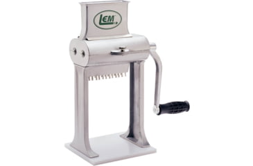 Image of LEM Products 2 in 1 Manual Aluminum Jerky Slicer and Tenderizer, Aluminum, 1432