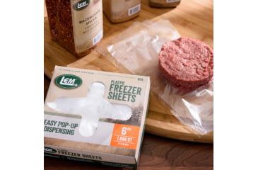 Image of LEM Products 6x10 3/4in Freezer Sheets - 1,000 Count, White, 027A