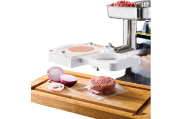 Image of LEM Products Big Bite Auto Patty Maker Attachment, White, 687