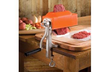 Image of LEM Products Clamp On Meat Tenderizer, Orange/Cast Iron, 656