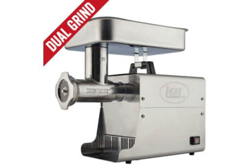 Image of LEM Products Dual Grind #22 Big Bite 1HP Meat Grinder, Stainless, 1786