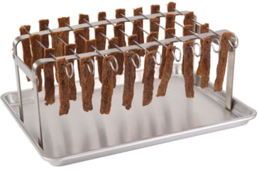 Image of LEM Products Jerky Hanger With 9 Skewers and Seasoning, Stainless, 735