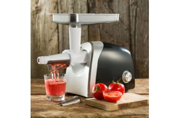 Image of LEM Products Juicer/Strainer Grinder Attachment, White/Stainless, 1187