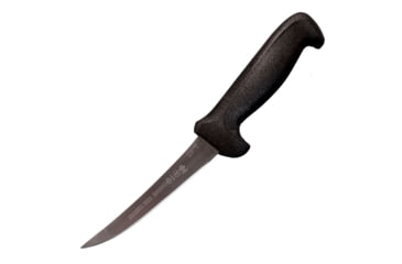 Image of LEM Products Mundial 5in Curved Narrow Semi-Flex Knife, High-Carbon Stain Free Steel Blade, Polypropylene Black Handle, 90