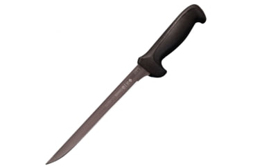 Image of LEM Products Mundial 8in Filet Knife, High-Carbon Stain Free Steel Blade, Polypropylene Black Handle, 96
