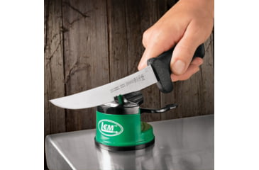 Image of LEM Products Portable Countertop Knife Sharpener, Green, 980