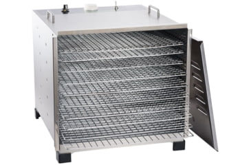Image of LEM Products Stainless Steel 10 Tray Dehydrator w/ timer, Stainless, 778A