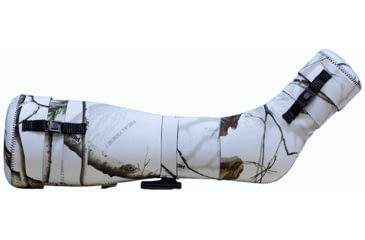 Image of LensCoat Athlon Ares G2 UHD 85 Angled, Realtree Snow, SSAO85ASN