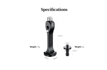 Image of Leofoto BC-03 Hands Free Modular Binoculars Adapter, Tripod Mount Arca Compatible, Black, BC-03