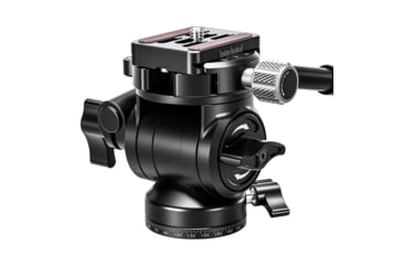 Image of Leofoto BV-1 Mini Fluid Head for Optics w/Handle, Arca Compatible, Black, BV-1