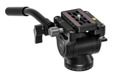 Image of Leofoto BV-5B Mini Fluid Head for Optics w/ Shorter Handle, Arca, Black, BV-5B