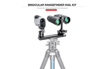 Image of Leofoto FDM-02 Binocular Rangefinder Rail Kit, 20 cm, Black, FDM-02