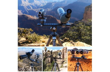 Image of Leofoto FDM-03 Binocular Rangefinder Rail Kit, 32 cm, Black, FDM-03