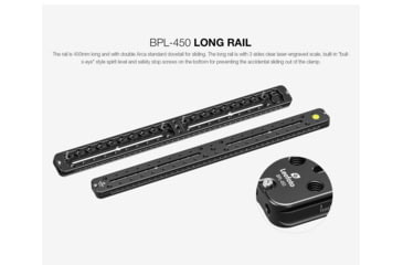 Image of Leofoto FDM-04 Binocular Rangefinder Rail Kit, 45 cm, Black, FDM-04