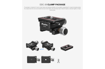 Image of Leofoto FDM-04 Binocular Rangefinder Rail Kit, 45 cm, Black, FDM-04