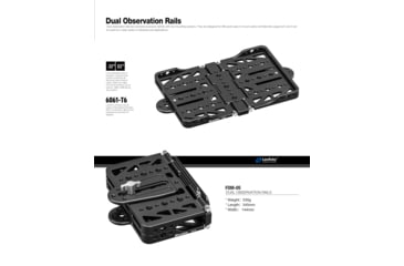 Image of Leofoto FDM-05 Foldable Tac Table - 1/4 &amp; 3/8 Mounting, Integrated Arca Rail, Black, FDM-05