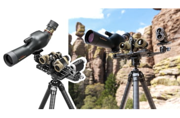 Image of Leofoto FDM-05 Foldable Tac Table - 1/4 &amp; 3/8 Mounting, Integrated Arca Rail, Black, FDM-05