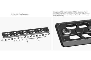 Image of Leofoto GSP-300 M-LOK QR Plates - Arca, Black, GSP-300