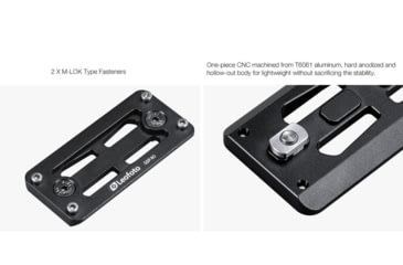 Image of Leofoto GSP-300 M-LOK QR Plates - Arca, Black, GSP-300