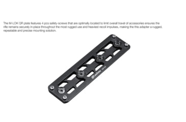 Image of Leofoto GSP-300 M-LOK QR Plates - Arca, Black, GSP-300