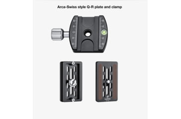 Image of Leofoto HB-70 70mm Pro Heavy-Duty Ball Head w/Quick Release Plate &amp; Case, Black, HB-70