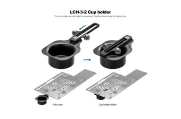 Image of Leofoto LCH-3-2 Cup Holder, Black, LCH-3-2