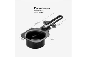 Image of Leofoto LCH-3-2 Cup Holder, Black, LCH-3-2