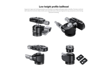 Image of Leofoto LH-22 Mini Ball Head &amp; QR Plate - 1/4, Arca, Black, LH-22