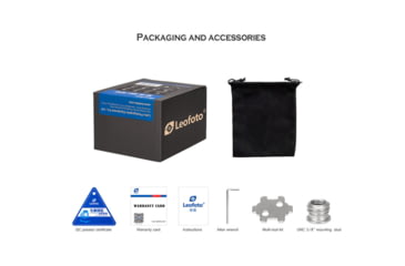 Image of Leofoto LH-25LR Mini Ball Head w/ LR-50 Lever-Release Clamp, Arca, Black, LH-25LR