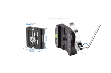 Image of Leofoto LH-36LR Ball Head w/ LR-50 Lever Release Clamp, Arca, Black, LH-36LR