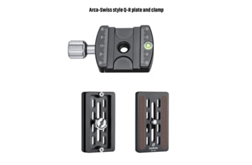 Image of Leofoto LH-40 Series Low Profile Ball Head &amp; QR Plate, Arca, Black, LH-40