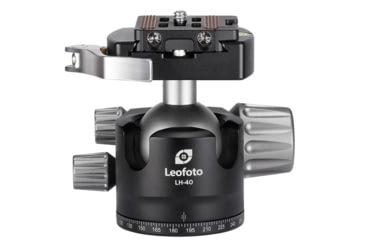 Image of Leofoto LH-40LR Ball Head w/ Lever Release Clamp, Arca, Black, LH-40LR