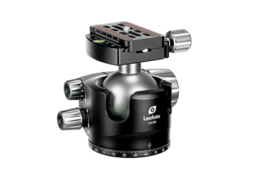 Image of Leofoto LH-55 Series Low Profile Ball Head &amp; QR Plate, Arca, Black, LH-55