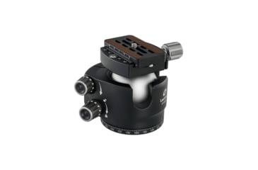 Image of Leofoto LH-55NN No Neck Low Profile Ball Head &amp; QR Plate, Arca, Black, LH-55NN