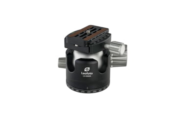 Image of Leofoto LH-55NN No Neck Low Profile Ball Head &amp; QR Plate, Arca, Black, LH-55NN