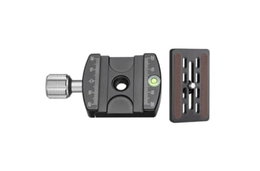 Image of Leofoto LHC-50 50mm Screw-Knob Clamp w/QP-70N 70mm Plate Arca, Black, LHC-50